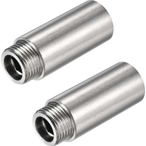 2 Pièces Rallonges De Pommeau De Douche En Acier Inoxydable Tube Prolongateur De Douche Bras D'Extension De Pomme De Douche Rallonge De Pommeau De Douche Extension Pour Pommeau De Douche Fixe(2.4 Pouc (1/4)