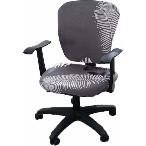 chaise de Bureau Ordinateur Covers, Split Stretchable siège Housse Lavable et Amovible Rotating Chaise Housse de Protection (1/5)