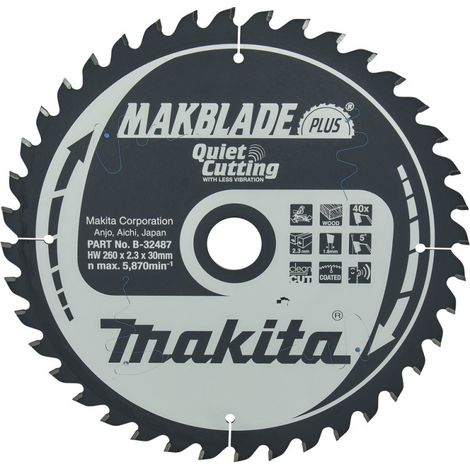 Makita Sägeblatt MAKBLADE+ 260x30x40Z
