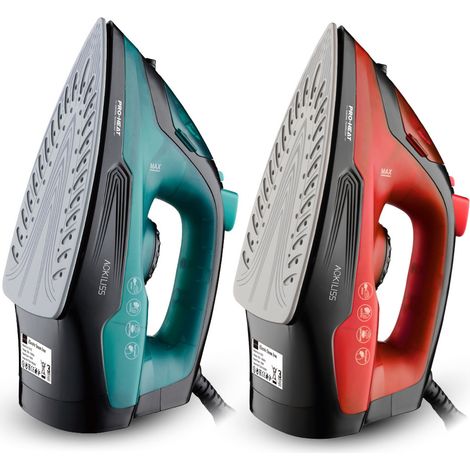 2 Pièces Fer À Repasser À Vapeur Sans Fil Avec Base Température Et Débit De Vapeur Réglables Repassage Vertical, Stop-Goutte, Anticalcaire, Autonettoyant Avec Réservoir D'eau (1/5)