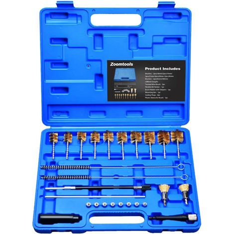 26-piece Universal Injector Seat Cleaning Tool Set - Injector Cleaning Kit - Brush Cleaning Set for Diesel Engines (1/5)