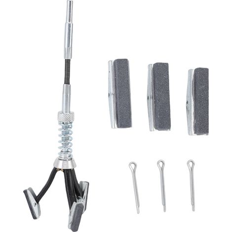 Ortviai Brosse de Rectification pour Cylindre 1-1/8" – 3 Pierres Abrasives 220 Grains, Réglable 25–63 mm (1/4)