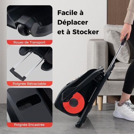 Appareil Elliptique de Bureau Portable avec Écran d'Affichage Pédale d'Exercice Électrique pour Personnes Âgées avec Télécommande (1/3)