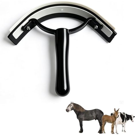 Couteau de Chaleur pour Cheval, Racleur à Sueur Ergonomique, Outil de Toilettage pour Pferdepflege et Nettoyage du Pelage (1/5)
