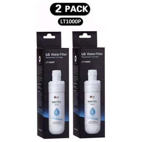 Lot de 2 filtres à eau LT1000P pour réfrigérateur – Compatible avec modèles LT1000P, 1000P, ADQ74793501 – Remplacement facile sans outil (1/3)