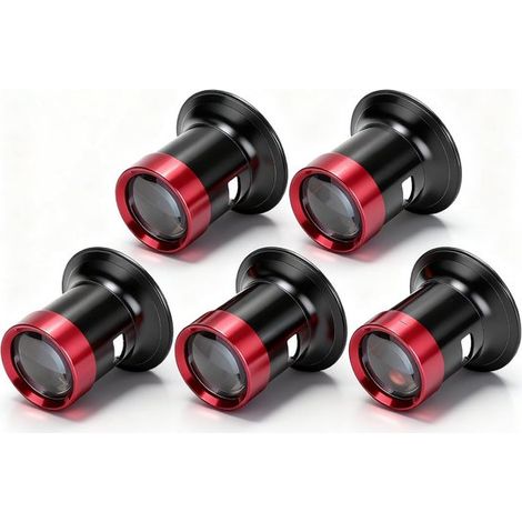 Juego de 5 lupas portátiles para joyería - Lupa manual - 3x/5x/10x/15x/20x - Lentes ópticas - Adecuada para joyería, monedas, textiles y circuitos. (1/5)