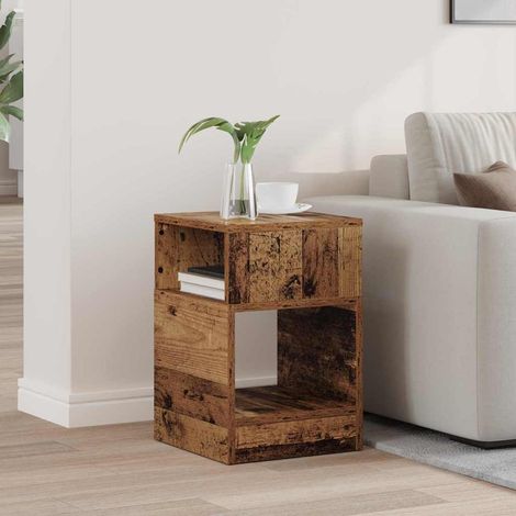 Beistelltisch Altholz 30,5 x 30 x 45 cm Holzwerkstoff