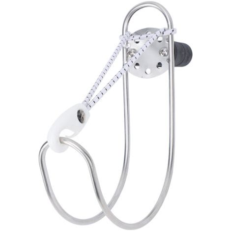 Support d'anneau de bouée de sauvetage en acier inoxydable poli, support en fer à cheval marin pour bateau, Yacht, Rail de 22 à 25mm