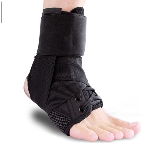 Chevillère monobloc avec sangles de maintien réglables, idéale pour la course à pied, le basket-ball et la récupération après blessures et entorses (1/5)