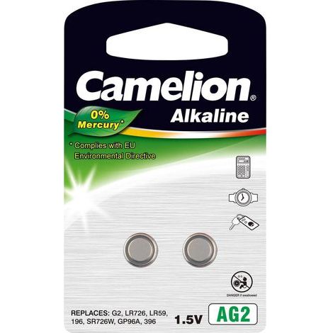 Camelion AG 2 LR59 Set de 2 Piles Multicolore/(Pack of 2) (1/3)