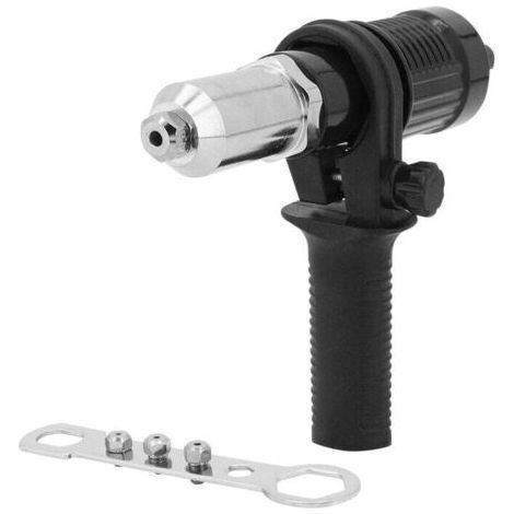 Riveter Adapter, Cordless Electric Drill Riveter Gun Adapter Kit, Electric Riveter Gun Riveting Tool (1/4)