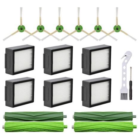 PièCes de Rechange pour IRobot Roomba I3 I4 I6 I7 I8 E5 E6 E7 Robot Aspirateur Brosse LatéRale Principale Filtre HEPA (1/4)