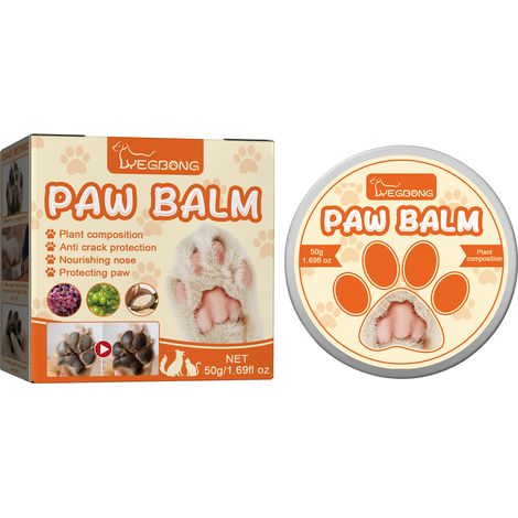 Pomade hydratante pour pattes pour animaux de compagnie, soin nourrissant pour les plantes des pieds, adapté aux chats et aux chiens, protège contre la sécheresse et les fissures. (1/5)