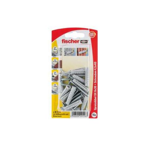 SX 6 x 30 Dübel mit Schrauben 15 Stück. (1/5)