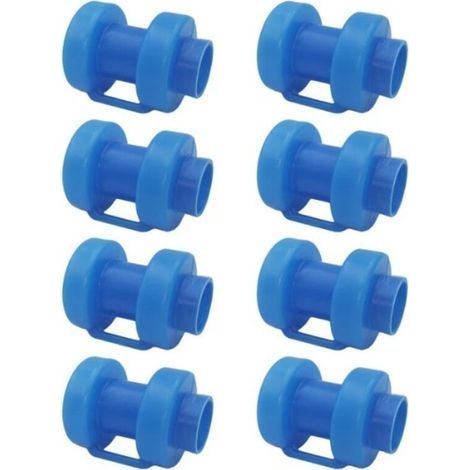 8 pièces de capuchons de trampoline, embouts en plastique PP pour trampoline, couvercles supérieurs de tuyaux en acier pour trampoline pour enfants, housses de protection pour trampoline (1/5)