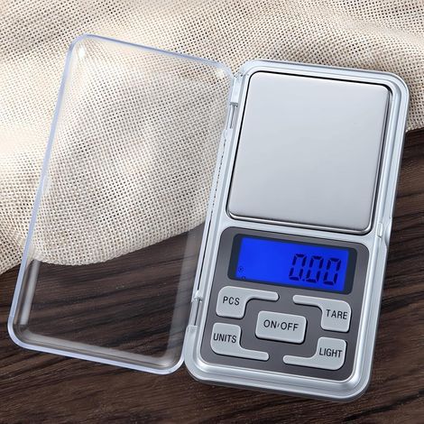 Precision scale 0.01 g to 500 g, small precision scale with backlit LCD screen, mini precision kitchen scale for. (1/5)