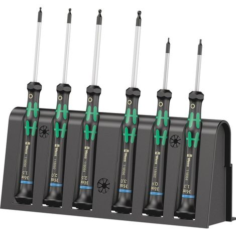 Wera 2052/6 Elektronik- u. Feinmechanik Schraubendreher-Set 6teilig Innen-Sechskant (1/5)