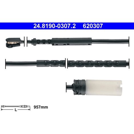Contact d'avertissement, usure des plaquettes de frein ATE 24.8190-0307.2 MINI