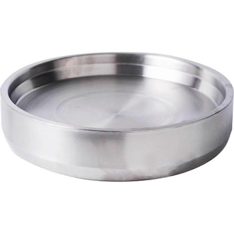 Bol réfrigéré, assiette à fruits de mer, assiette creuse pour fruits de mer, huîtres, écrevisses, 22 cm, argent (1/5)