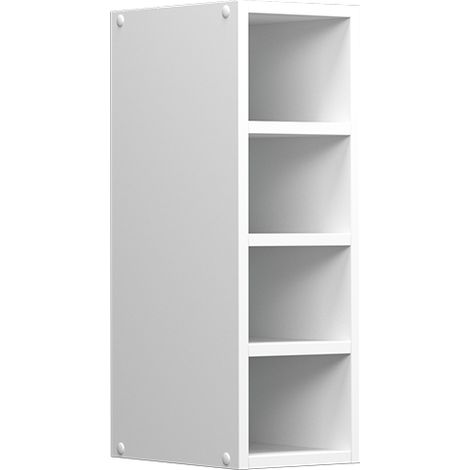 Pensile universale R-Line, Bianco, 20 cm con ripiani aperti, Vicco (1/3)