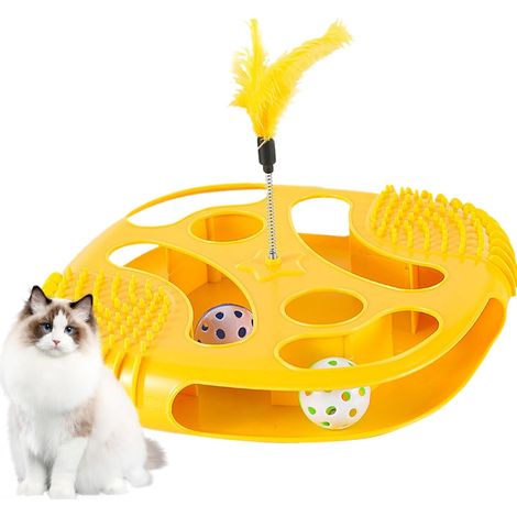 Jouet pour chat avec plumes Jeu d'enrichissement pour (1/5)