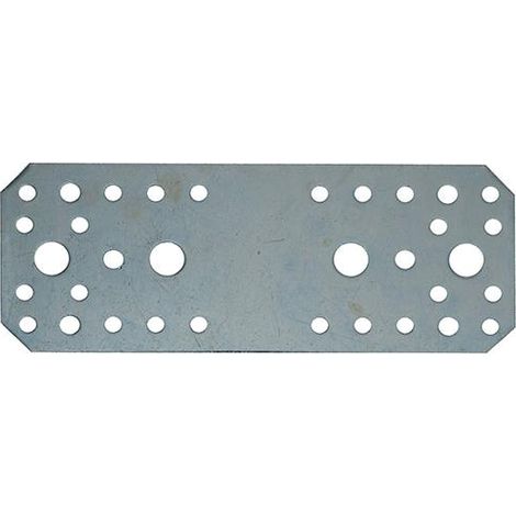 PIASTRA PER TRAVI DIRITTA 170X65MM ZINCATA BIANCO