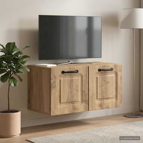 Wandmontierter TV-Schrank 59,5 x 31 x 30 cm Artisan-Eiche (1/5)