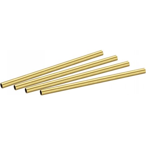 Laiton Rond Tube 5mm OD 0.5mm Paroi Épaisseur 100mm Longueur Tuyau Tube 4pcs (1/5)