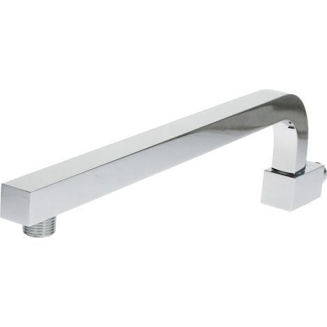 Bras douche New Quad - 90° 400mm x 1/2" orientable,laiton massif chromé, rosace