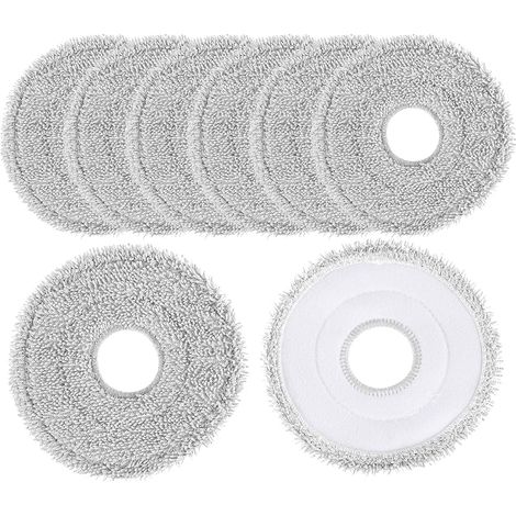 Lot de 8 lingettes de nettoyage pour aspirateurs robots Dreame L10s/L10/L20/X40/L40/X50/L50 Pro Ultra, Xiaomi X20 Pro/Max, ECOVACS T30/T50 PRO OMNI, T30/T50 OMNI, kit d'accessoires de remplacement (1/5)