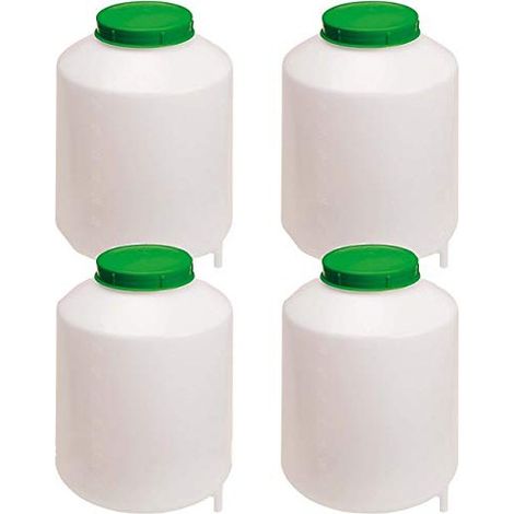 Set di 4 Serbatoio d'acqua da 8 litri, Bidone per Acqua con Filtro, Fusto con Maniglie 22 x 22 x 18 cm (1/2)