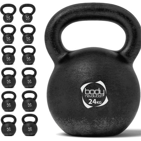 Body Revolution 24 kg Cast Iron Kettlebells