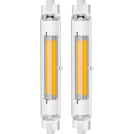 R7S LED 118mm Dimmable Ampoule 30w - Ampoules LED 118mm 30W Équivalent Ampoule Halogène J118 200w 300W - Blanc Chaud 3000K, 3000LM, Pas de Scintillement, AC 220-240V, Lot de 2