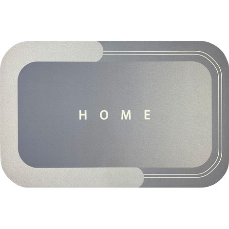 Tappetino SuperAssorbente 50 x 80 Cm Scendidoccia Multistrato Grigio (1/5)