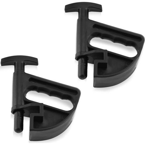 Lot de 2 supports pour pneus, démonte-pneus, outil d'aide au montage des pneus, pince de serrage pour la plupart des jantes (1/5)