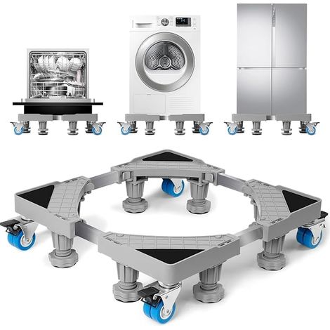 Adjustable Washing Machine Dryer Holder 42-66 cm, Washing Machine Base (1/3)