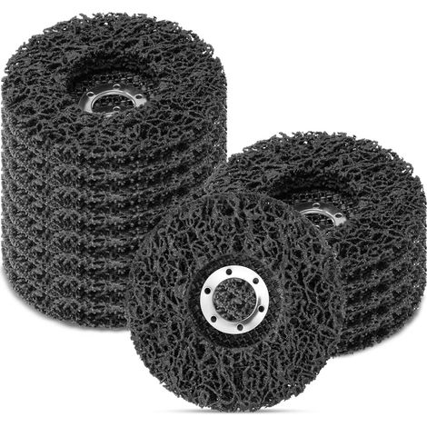 12er-Pack 4-1/2'' x 7/8'' Schleifscheiben zur Rostentfernung für Winkelschleifer aus Metall und Holz (schwarz) (1/4)