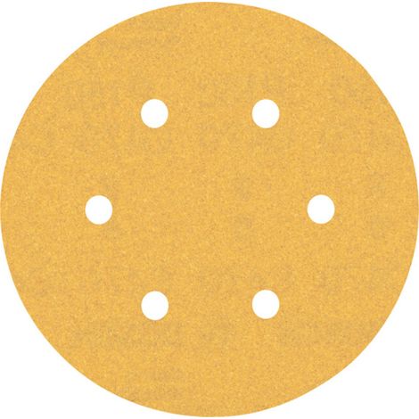 Papier de verre Bosch Expert C470 pour ponceuse orbitale aléatoire, 150 mm, 6 trous, G 150 50 pièces