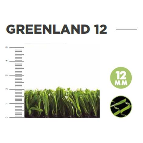 -CAHERSA- Césped Artificial VISA GARDEN GREENLAND 12mm Altura - Rollo 2mt