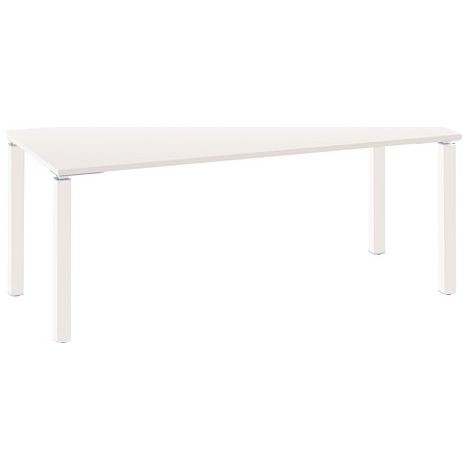 Bureau droit 180 cm blanc - piètement blanc Exprim - Maxiburo