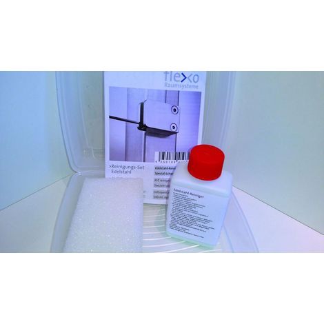 VETRO Edelstahl Reinigungsset 100 ml, inkl. Schwamm