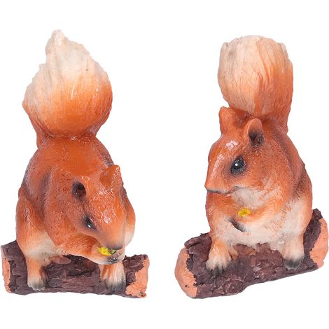 en résine figurines décoratives en forme d écureuils de