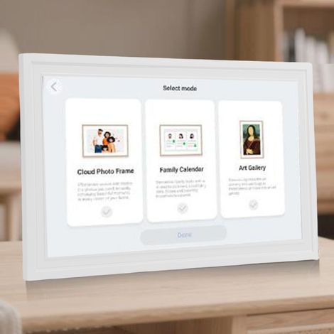 Calendario digitale interattivo per famiglie con Wi-Fi, cornice digitale, app cloud e galleria d'arte, schermo touchscreen intelligente da 15,6 pollici HD 1920x1080, touchscreen, cornice digitale, app (1/4)