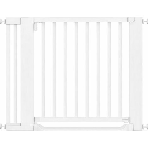 Safetots Wooden Heritage Flat Step Gate, White, 97cm - 105cm