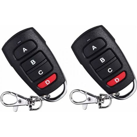 2 Pack Universal Replacement Remote Controls for Electric Garage Gate 433 MHz (1/5)