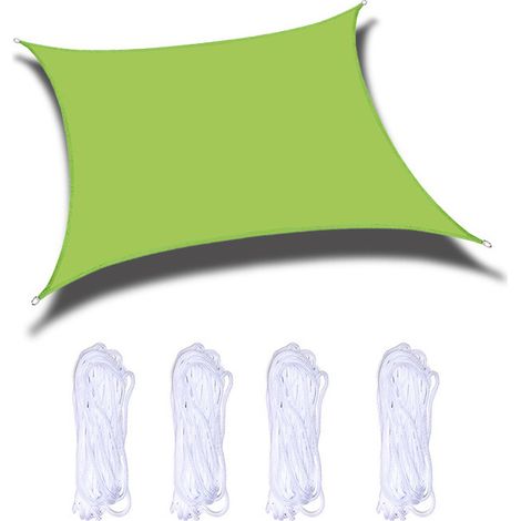 Weißes Sonnensegel, Wärmedämmzelt für den Außenbereich, Campinghilfe für den Außenbereich, Dunkelgrün, 2M×3M (1/5)