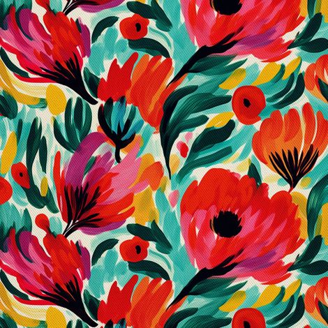 Tela decorativa para exteriores Oxford - Flores - DX3046 (1/5)