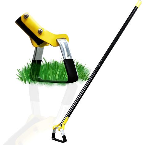 Outils de jardinage - Houe à désherber, houe de jardin robuste à long manche, houe à anneau réglable, 76-155 cm, noire (1/5)