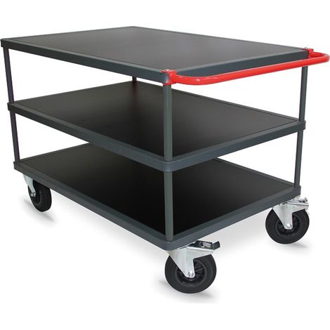 PROVOST - Desserte d'atelier bois 3 plateaux - Structure ergonomique et robuste