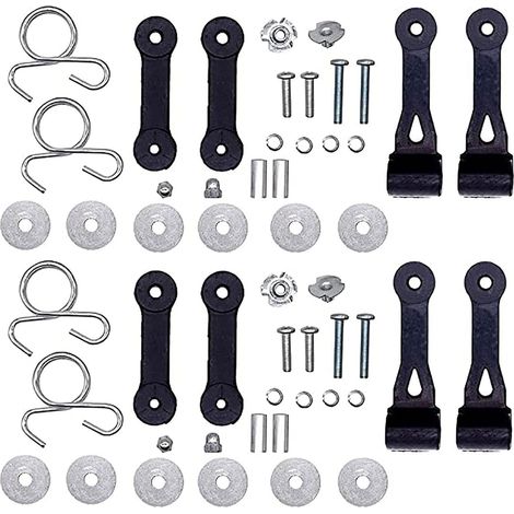 Ensemble de loquet avec crochet 42-555, adapté pour l'artisan 109808X loquet à rainure en biais 532109808X 160793, compatible avec Husqvarna 532160793 160793 723-0383 53210980808 (1/5)